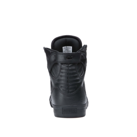 Supra SKYTOP Høye Sneakers Dame Svart/Svart/Rød | NO-23716